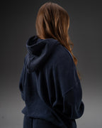 Signature Waffleknit Pullover - Navy