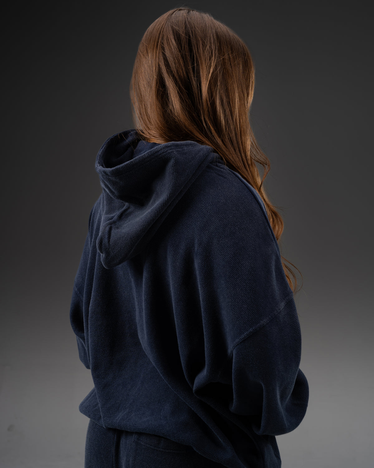 Signature Waffleknit Pullover - Navy