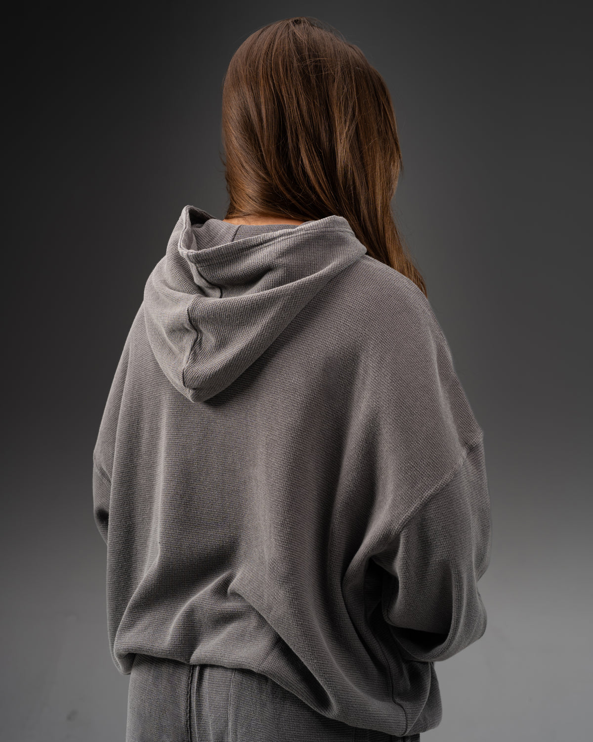 Signature Waffleknit Pullover - Grey