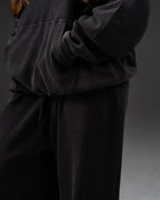 Signature Waffleknit Pullover - Black