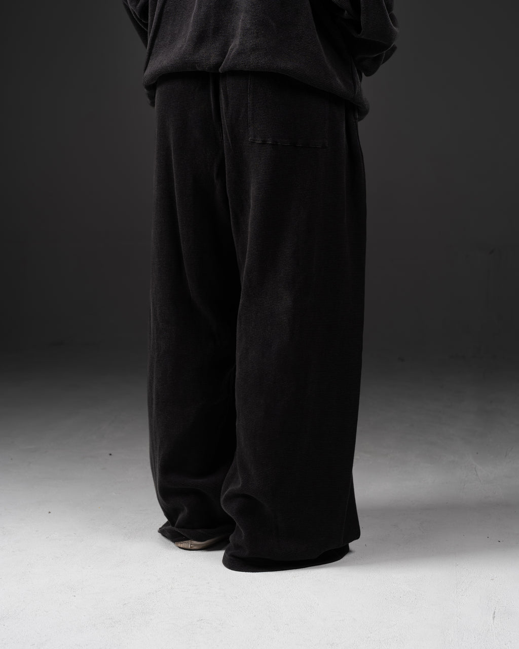 Signature Waffleknit Sweatpants - Black