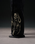 Reaper Waffleknit Sweatpants - Black W/ Beige