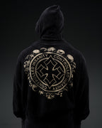 Tombstone Waffleknit Pullover - Black W/ Beige