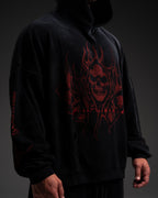 Reaper Waffleknit Pullover - Black W/ Red