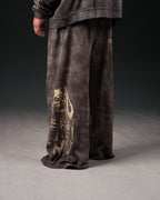 Reaper Waffleknit Sweatpants - Grey W/ Beige