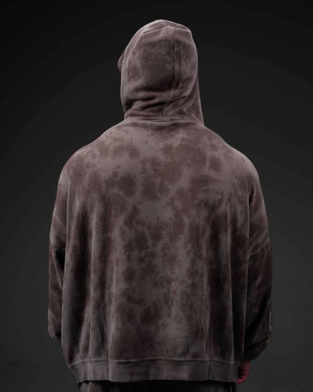 Reaper Waffleknit Pullover - Grey W/ Beige