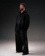 Reaper Waffleknit Pullover - Black W/ Grey