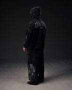 Reaper Waffleknit Sweatpants - Black W/ Grey