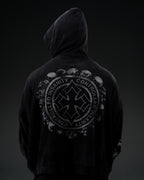 Tombstone Waffleknit Pullover - Black W/ Grey