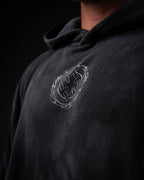 Tombstone Waffleknit Pullover - Black W/ Grey