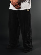 Wide Leg Sweats - Black