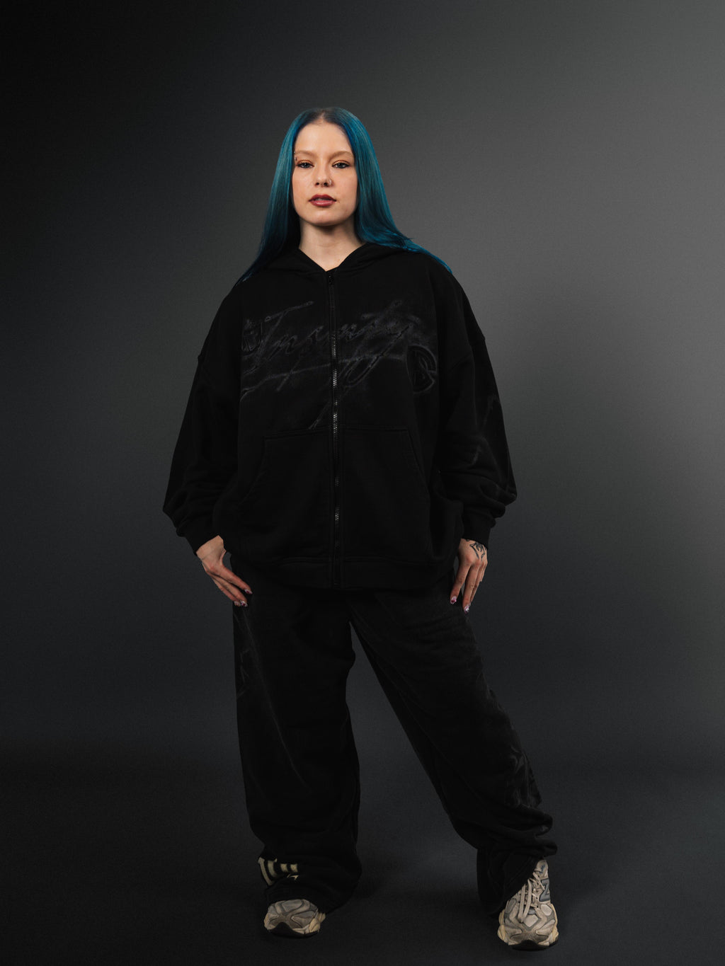 Smoke Zip Up Hoodie - Smoke