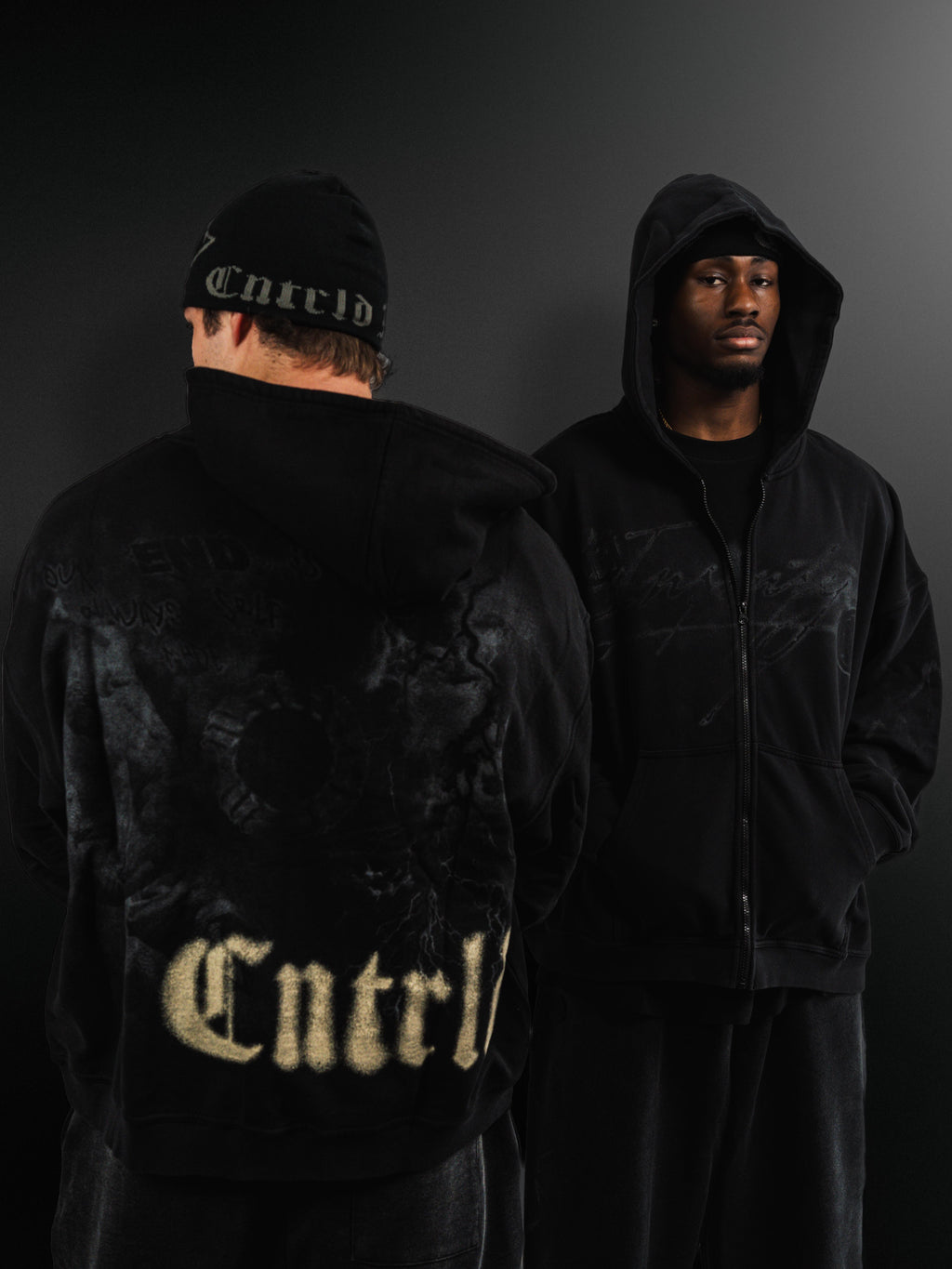 Smoke Zip Up Hoodie - Smoke
