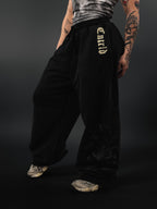 Wide Leg Sweats - Black