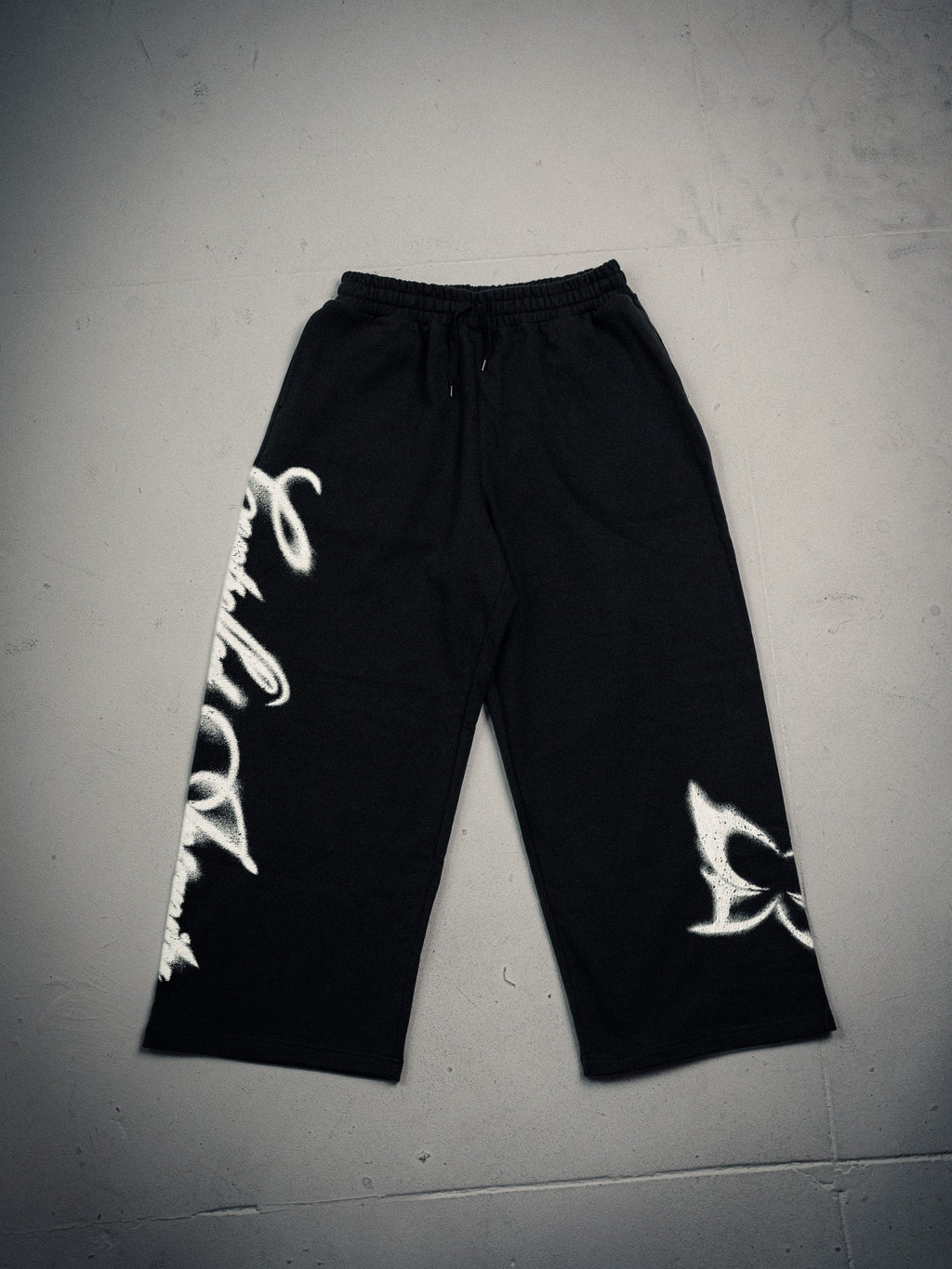 Butterfly Wide Leg Sweats - Midnight