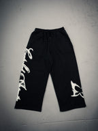 Butterfly Wide Leg Sweats - Midnight
