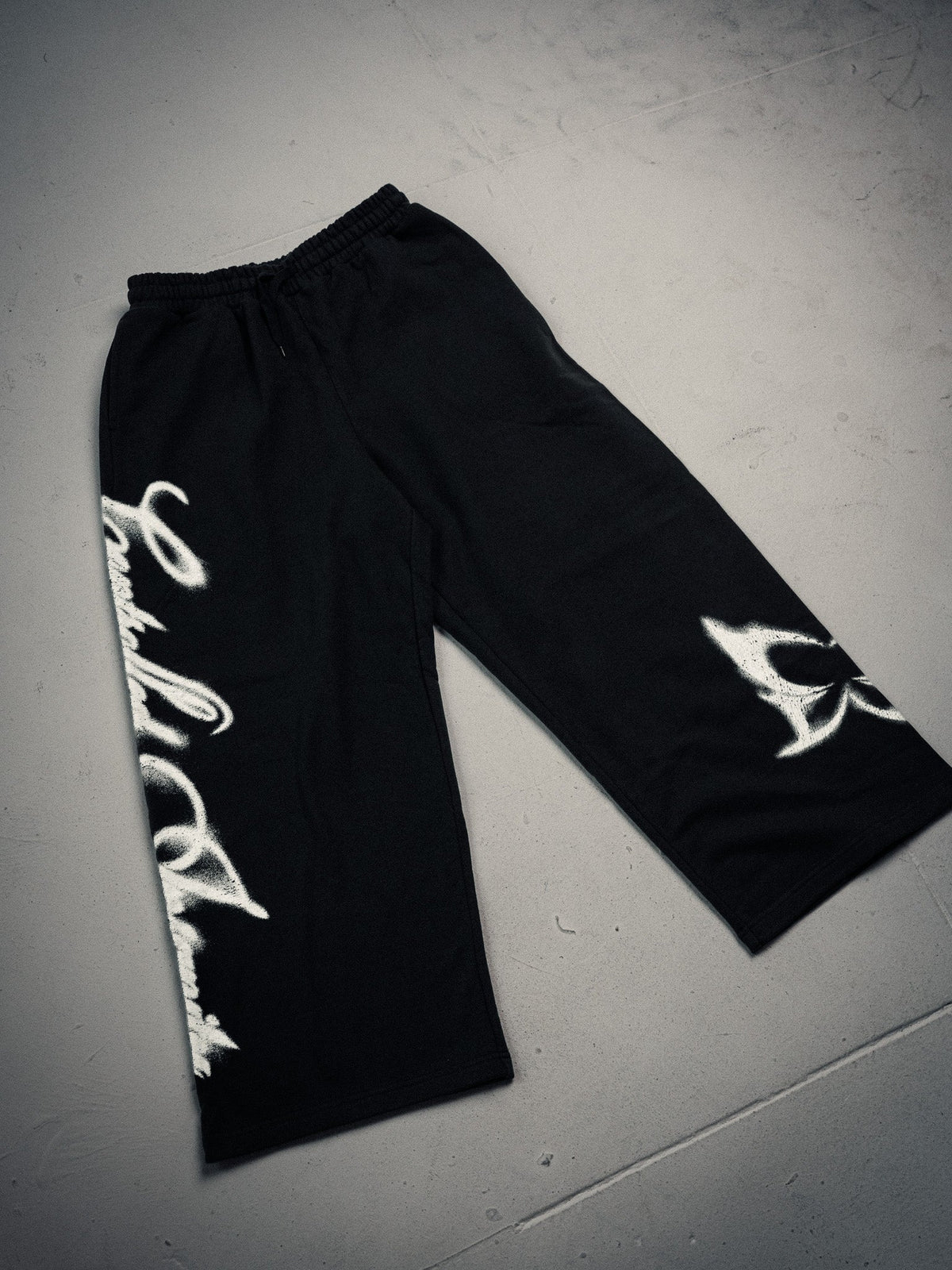 Butterfly Wide Leg Sweats - Midnight