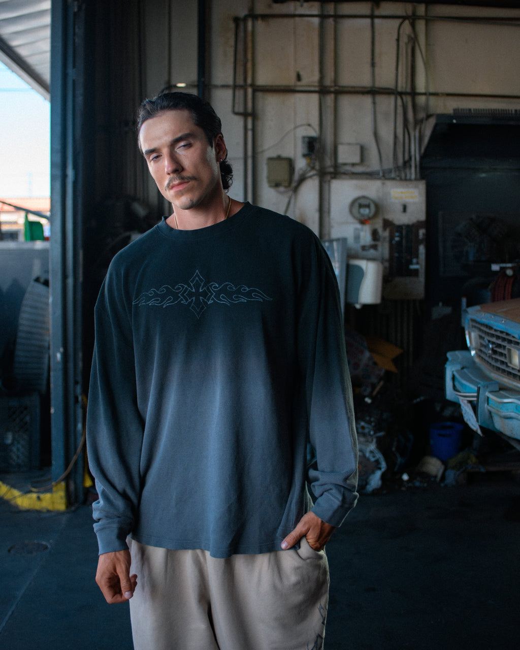 Hombre Thermal - Grey Faded