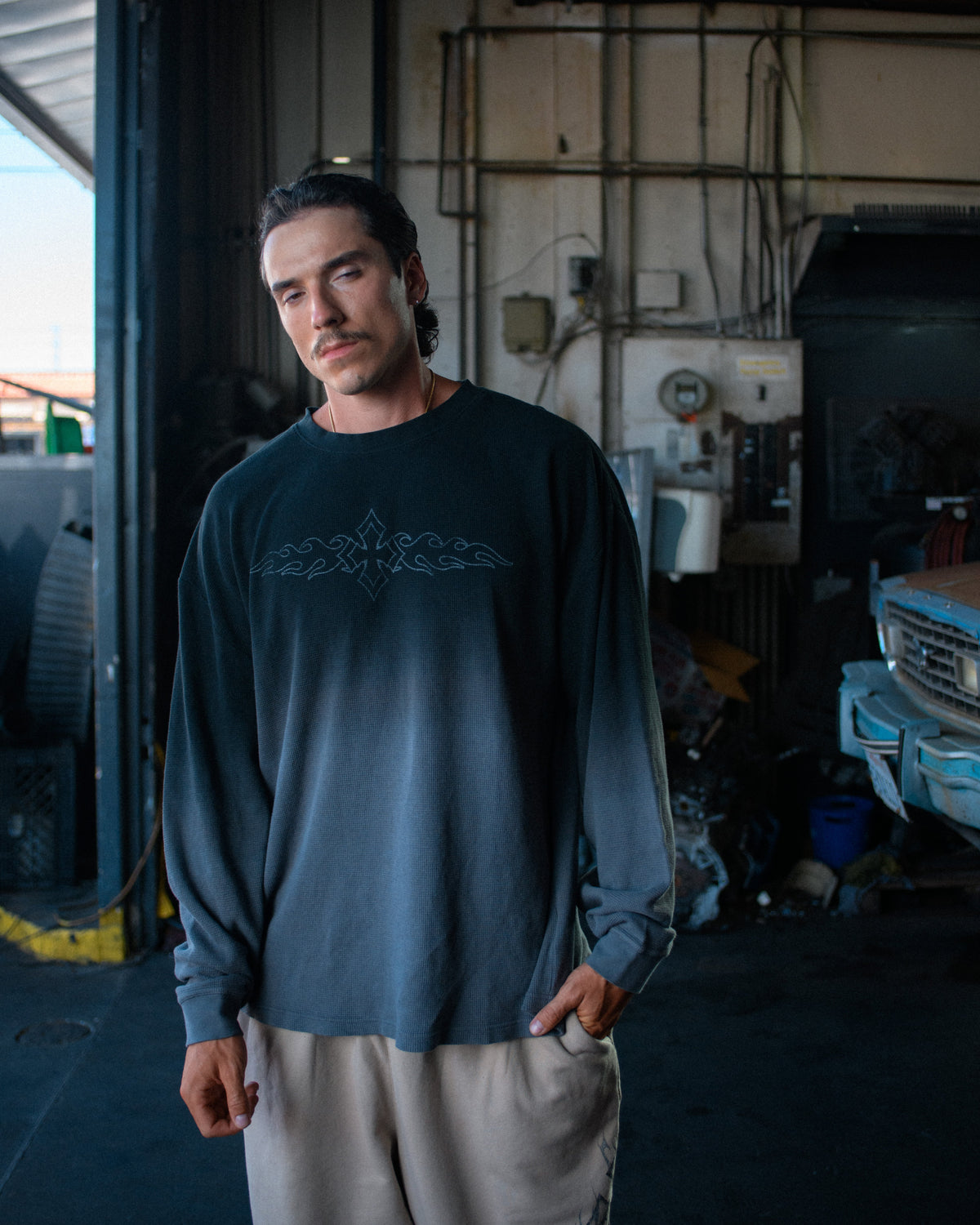 Hombre Thermal - Grey Faded