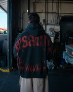 Ghost Zip Up - Blood Red