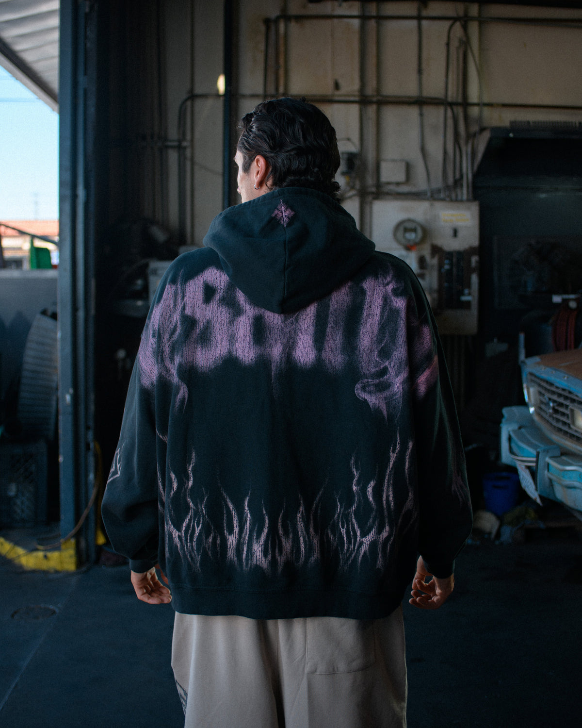 Ghost Zip Up - Glossy Pink