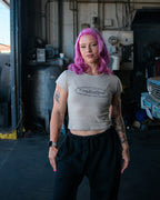 Chained Baby Tee - Creme
