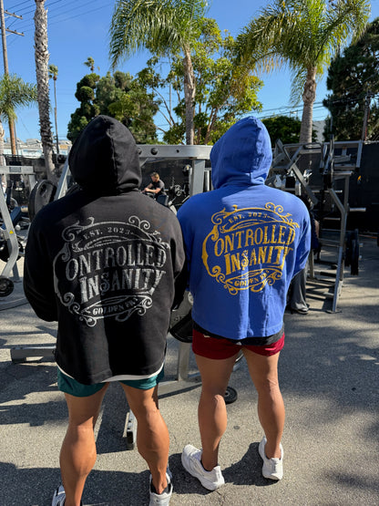 OG Black Vintage Washed Zip Up Hoodie
