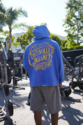 Royal Blue Vintage Washed Zip Up Hoodie