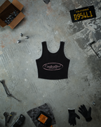 Cropped Chain Tank - Glossy Pink