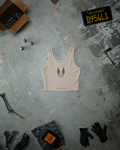 Cropped Chain Tank - Creme
