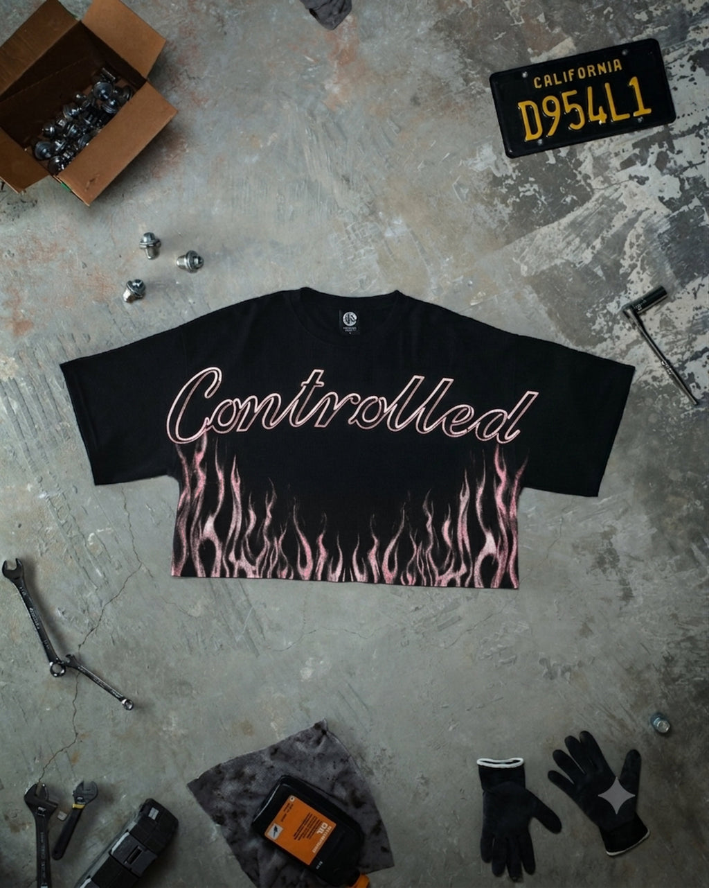 Inferno Cropped Pump Cover - Pink