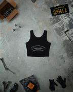 Cropped Chain Tank - Midnight