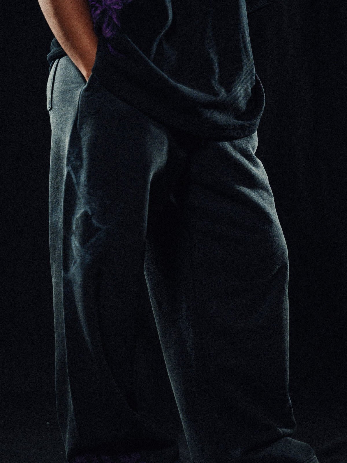 Wide Leg Sweats - Paranorman Purple