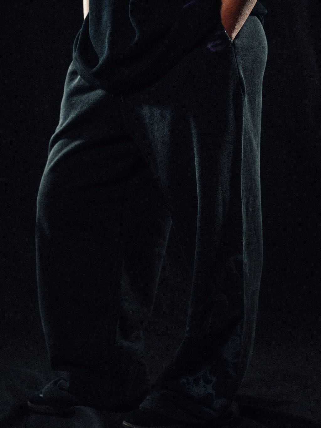 Wide Leg Sweats - Paranorman Purple