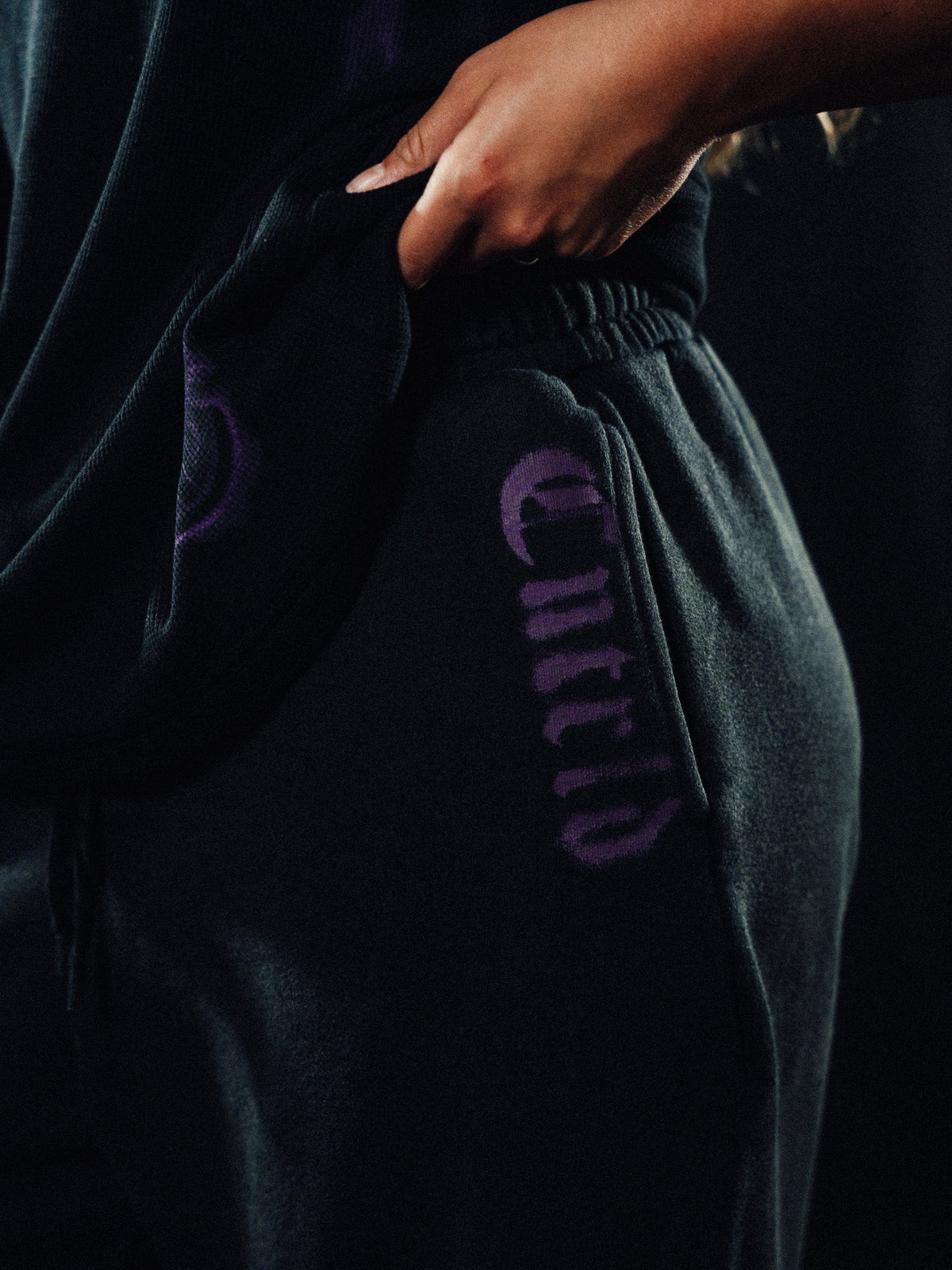Wide Leg Sweats - Paranorman Purple