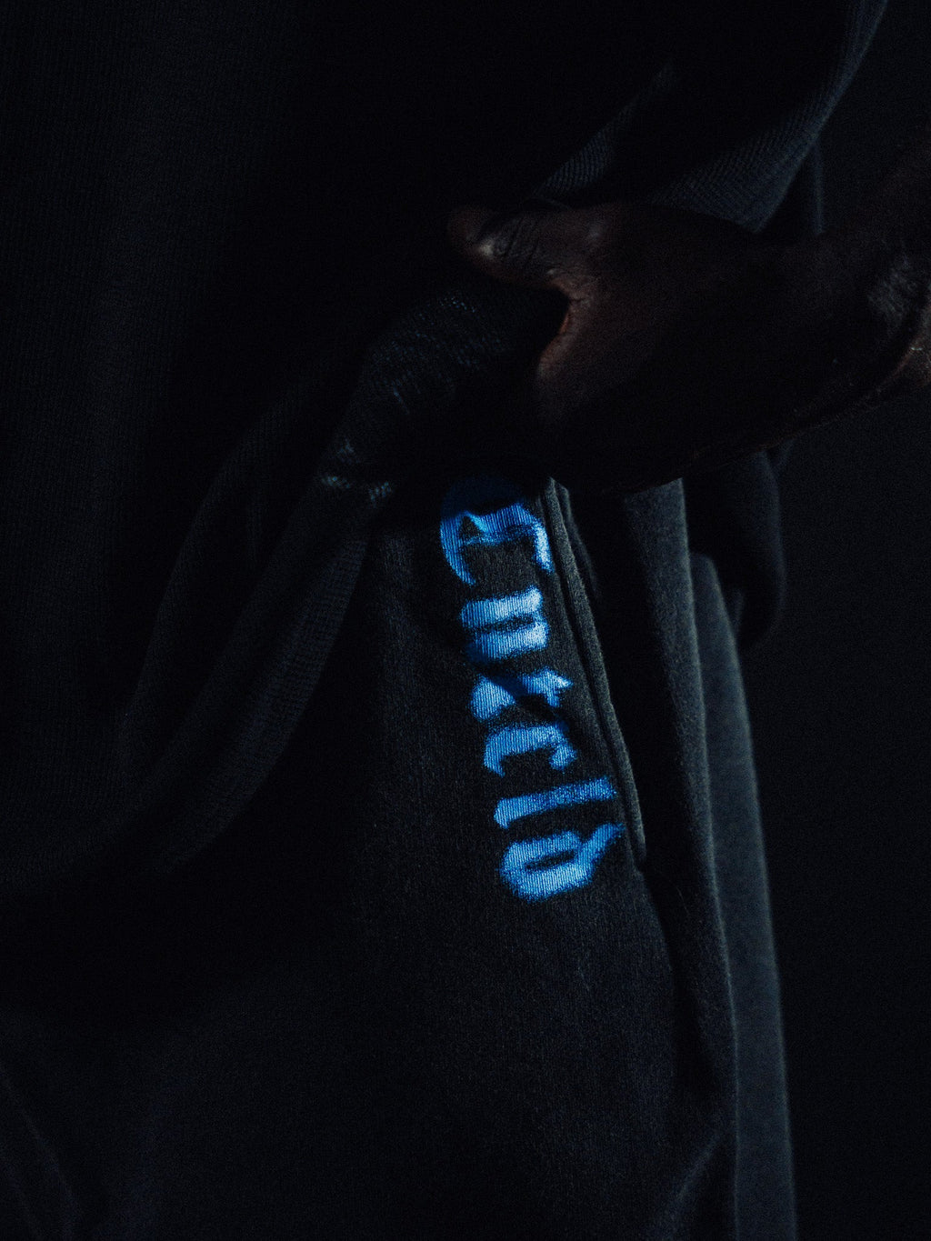 Wide Leg Sweats - Butterfly Blue