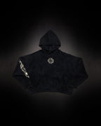 Tombstone Waffleknit Pullover - Black W/ Beige