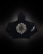 Tombstone Waffleknit Pullover - Black W/ Beige