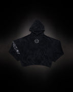 Tombstone Waffleknit Pullover - Black W/ Grey