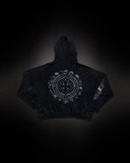 Tombstone Waffleknit Pullover - Black W/ Grey