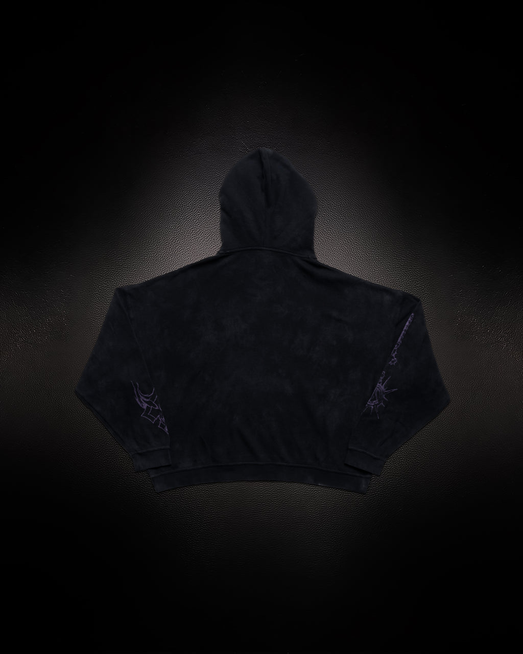 Reaper Waffleknit Pullover - Black W/ Purple