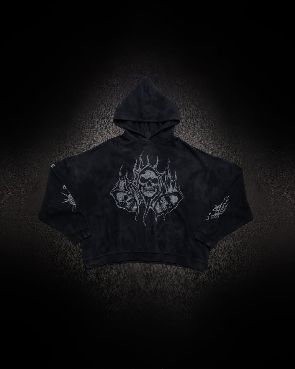 Reaper Waffleknit Pullover - Black W/ Grey