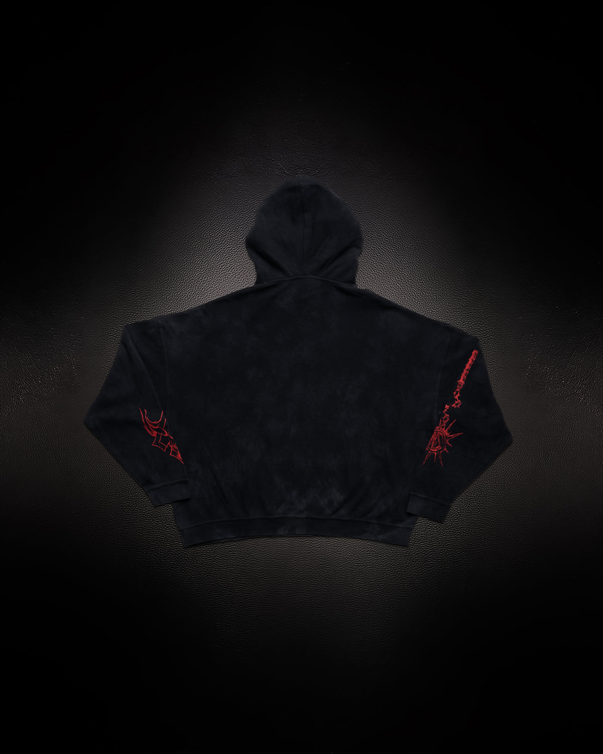 Reaper Waffleknit Pullover - Black W/ Red