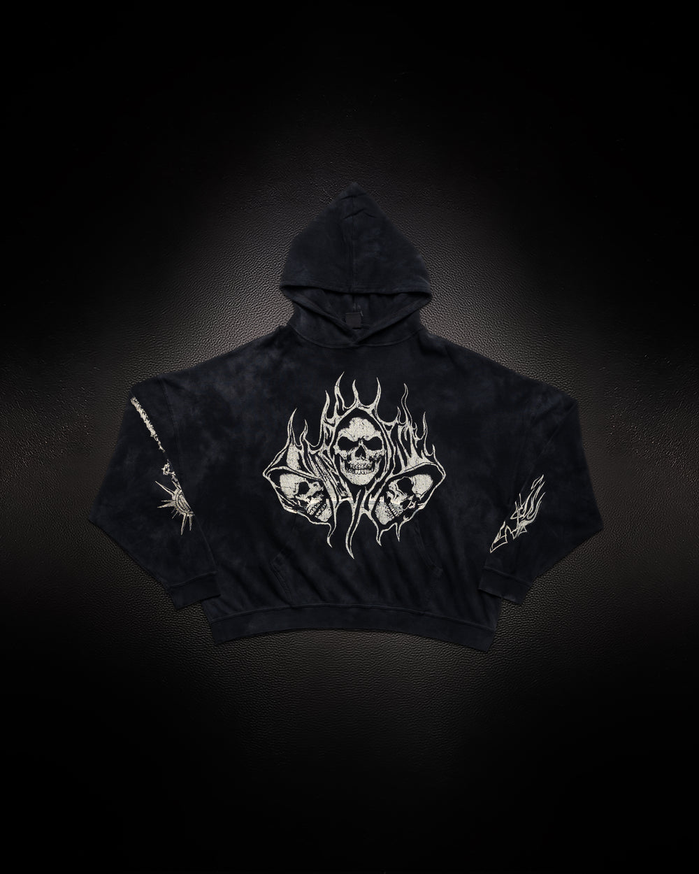 Reaper Waffleknit Pullover - Black W/ Beige