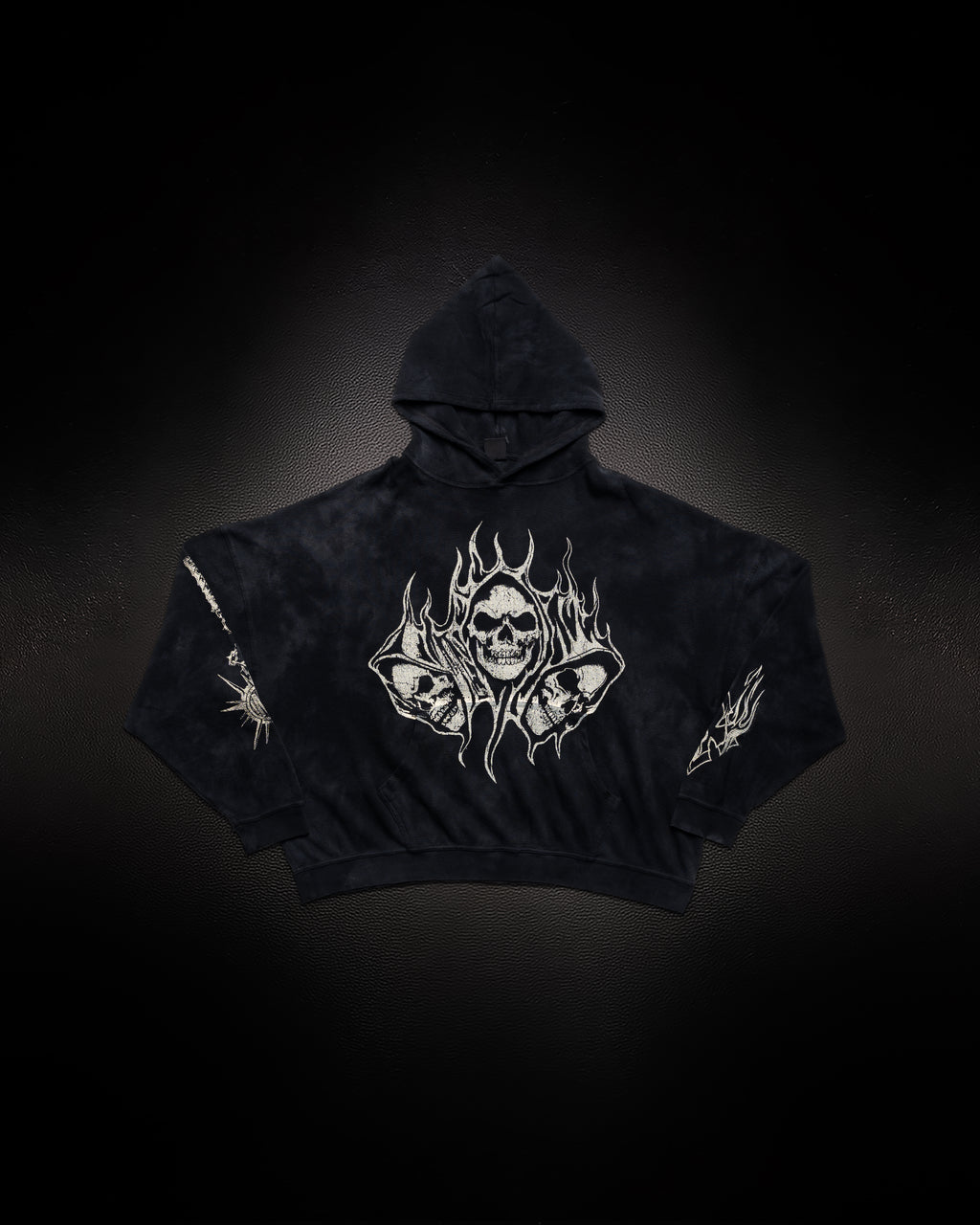 Reaper Waffleknit Pullover - Black W/ Beige