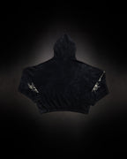 Reaper Waffleknit Pullover - Black W/ Beige