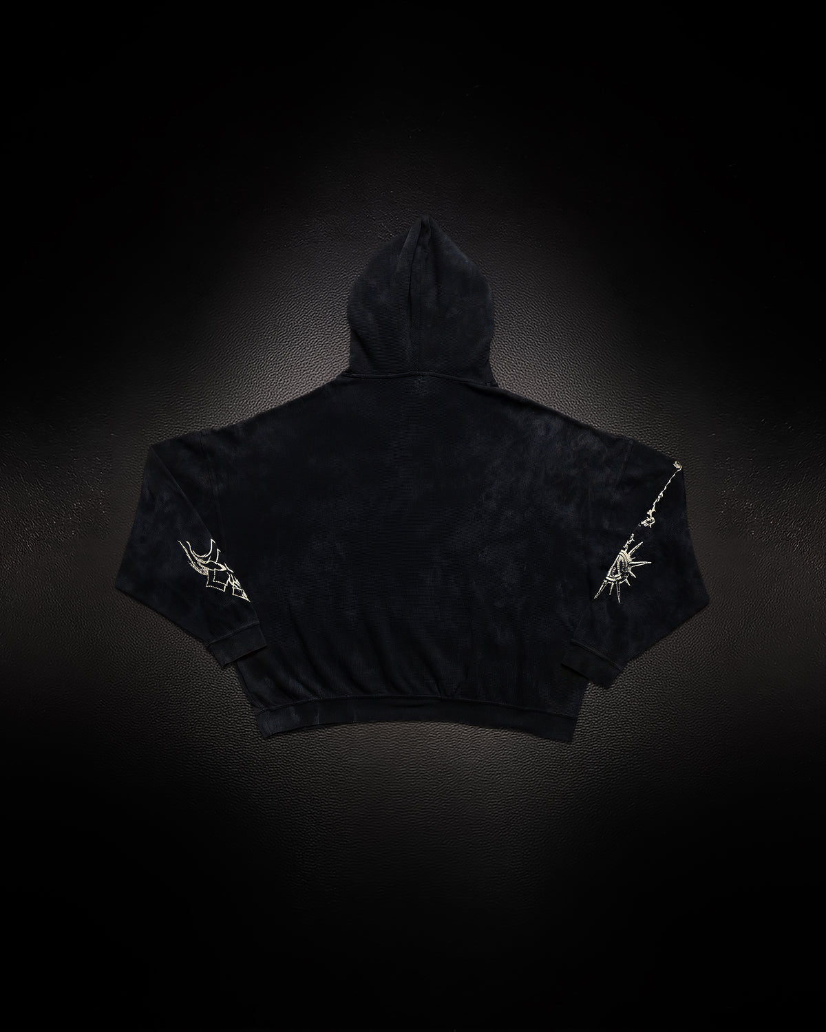 Reaper Waffleknit Pullover - Black W/ Beige