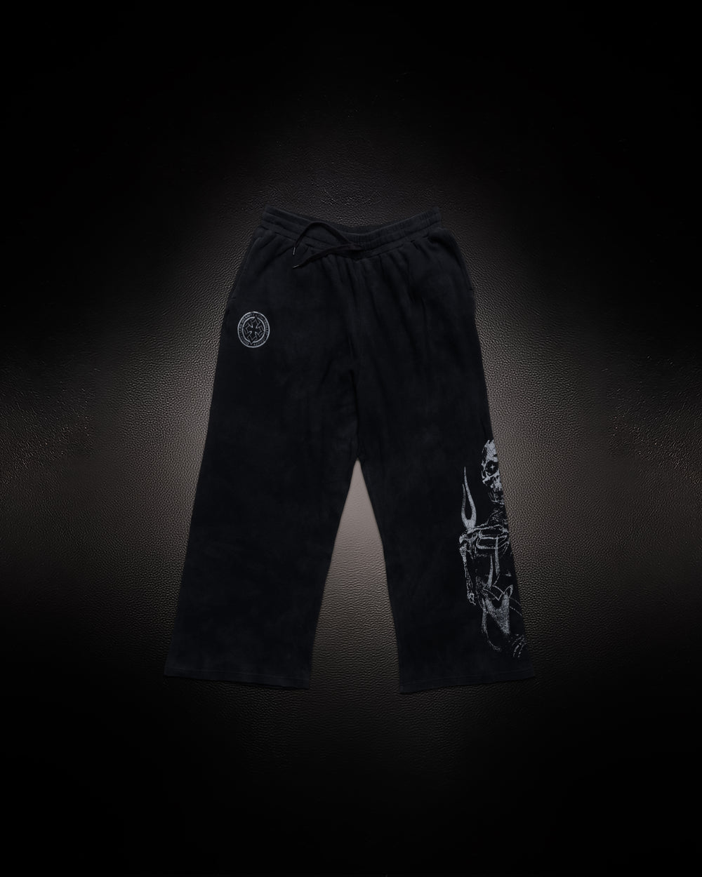 Reaper Waffleknit Sweatpants - Black W/ Grey