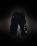 Reaper Waffleknit Sweatpants - Black W/ Grey