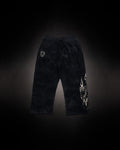 Reaper Waffleknit Sweatpants - Black W/ Beige